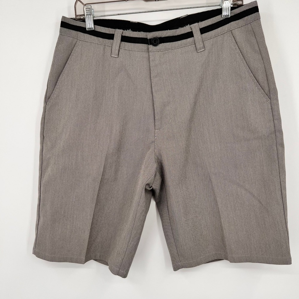 TravisMathew Mens‎ Grey Patterned Golf Shorts Size 32 Performance Stretch 123280